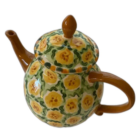 Vintage 90s Waterfield Studio Teapot Mug Set Tea Coffee Handmade Pottery Cottage - Picture 2 of 9